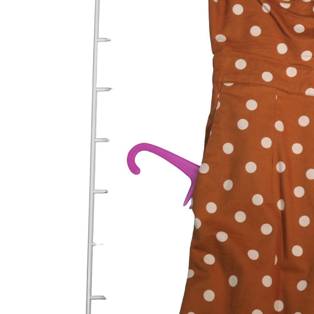 Anthropologie Orange Polka Dot Jumpsuit - Picture 5 of 14